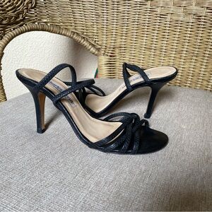 Charles David Elegant Black Strappy Heels